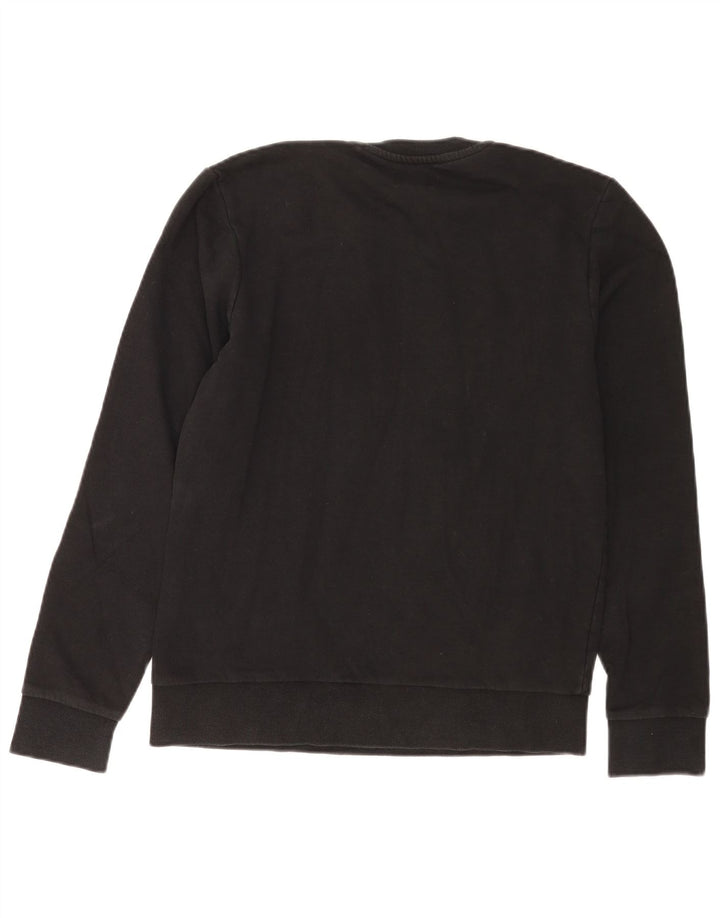 Jack & Jones moletom gráfico masculino jumper pequeno algodão preto