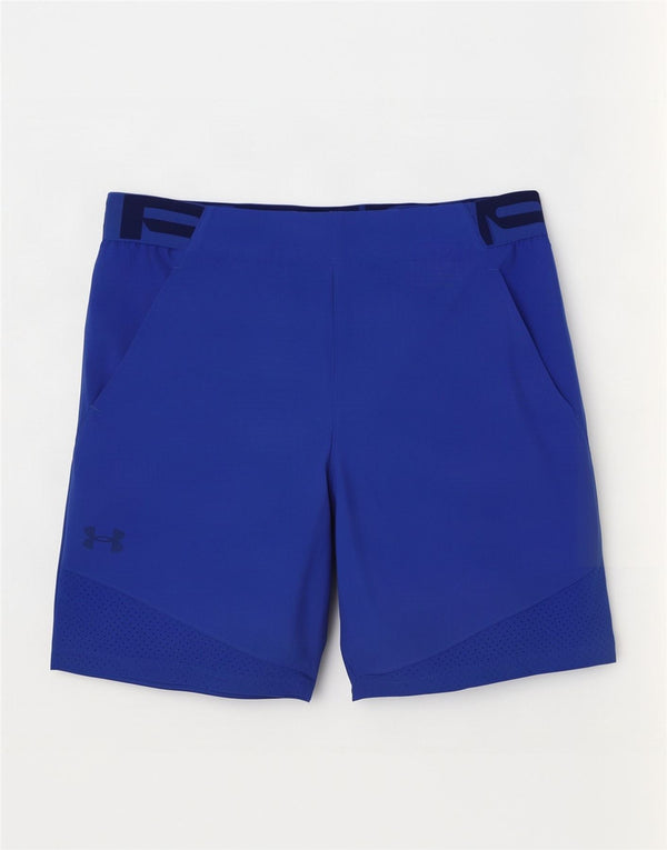 Shorts esportivos masculinos Under Armour Heat Gear Graphic grandes azuis