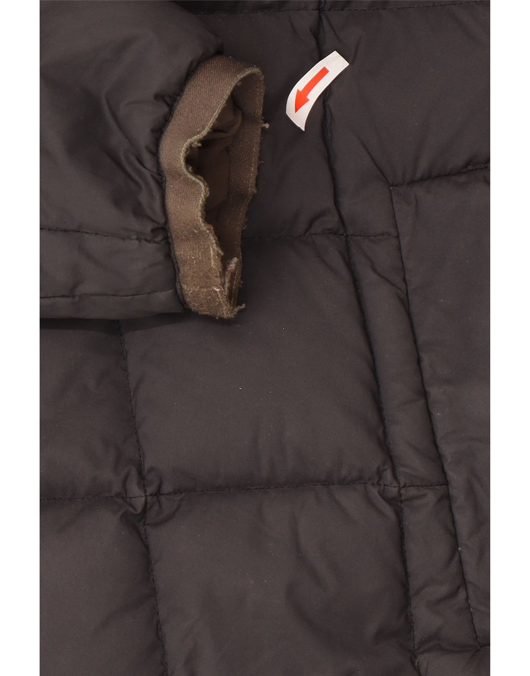 Casaco feminino acolchoado reversível com capuz grande K-Way Reino Unido 8 pequeno preto