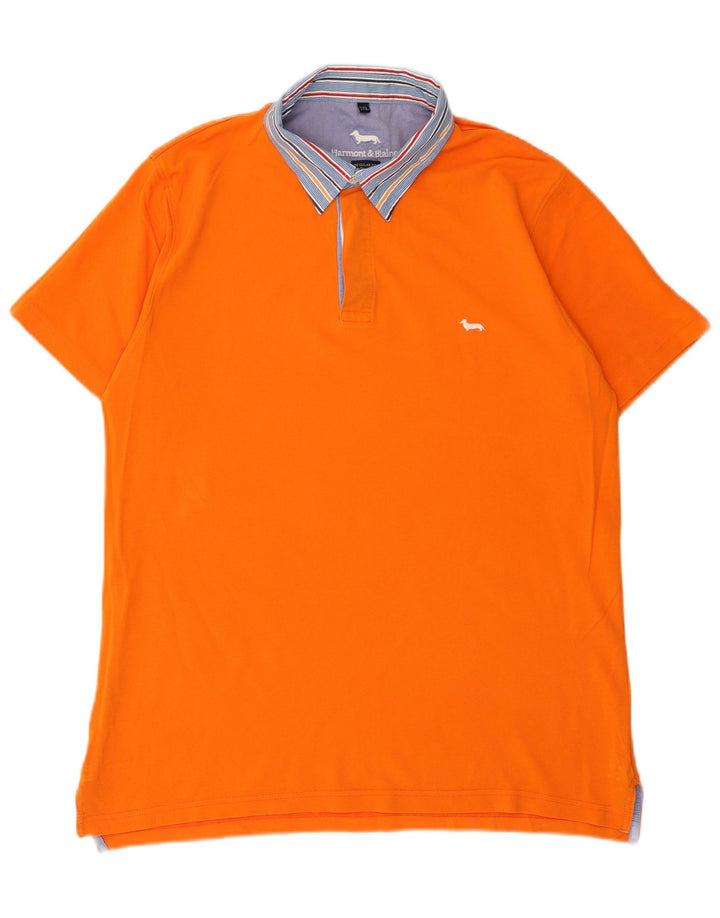 Camisa polo masculina de ajuste regular Harmont & Blaine 3XL laranja