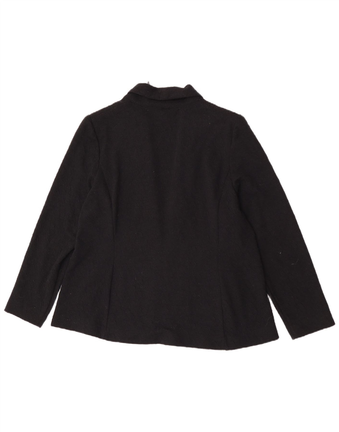 Jaqueta Blazer aberta feminina Marks & Spencer Reino Unido 20 2XL poliéster preto
