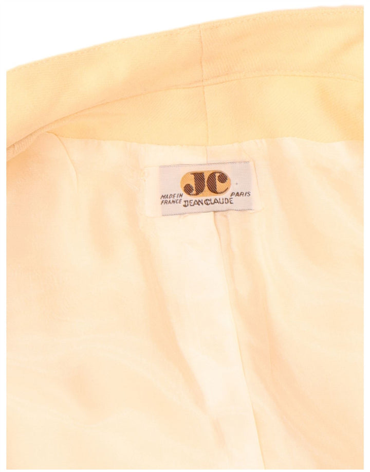Sobretudo aberto feminino Jean Claude UK 14 grande bege lã nova