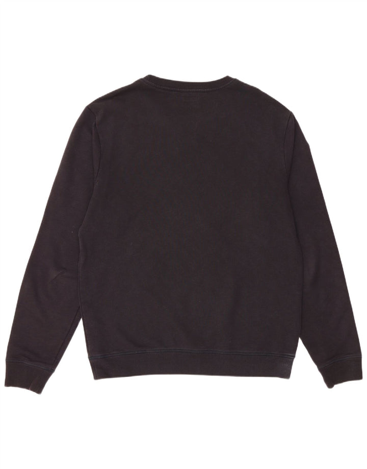 ALL SAINTS moletom masculino jumper médio algodão preto