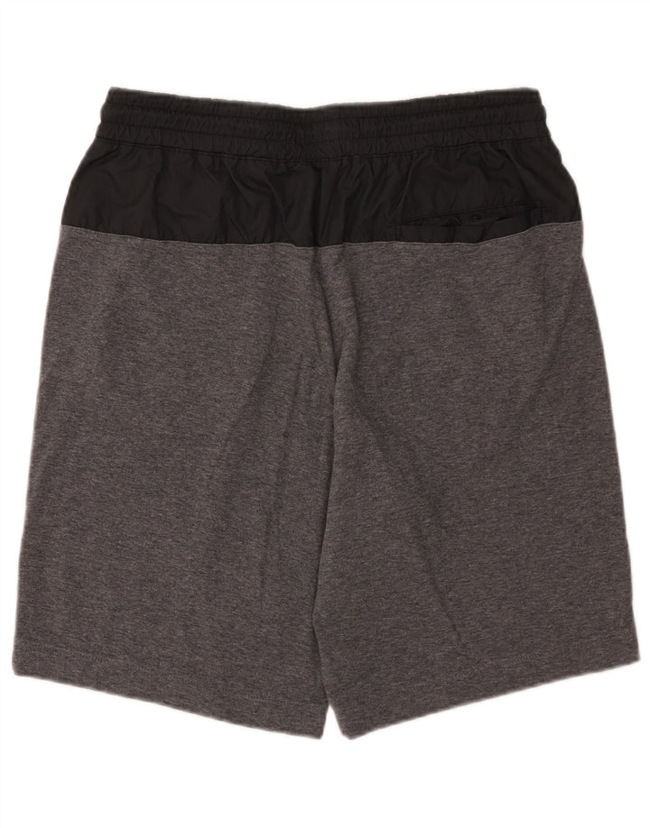 Shorts esportivos masculinos Nike grandes algodão manchado cinza