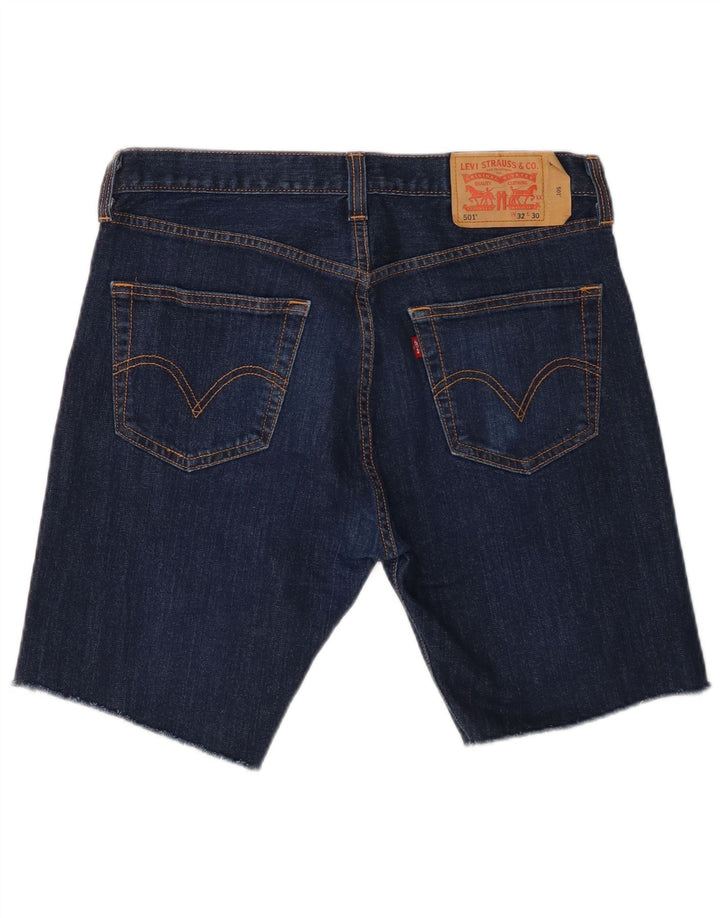Shorts jeans masculino 501 da Levi's W32 médio azul marinho algodão