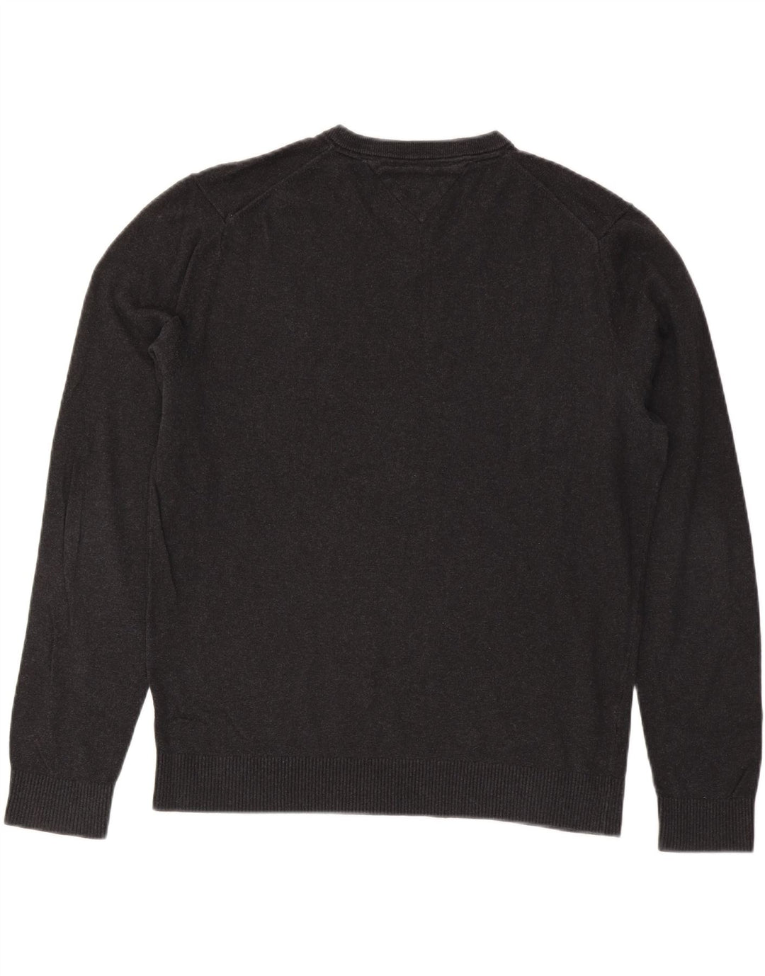 Suéter masculino TOMMY HILFIGER com decote em V XL algodão cinza