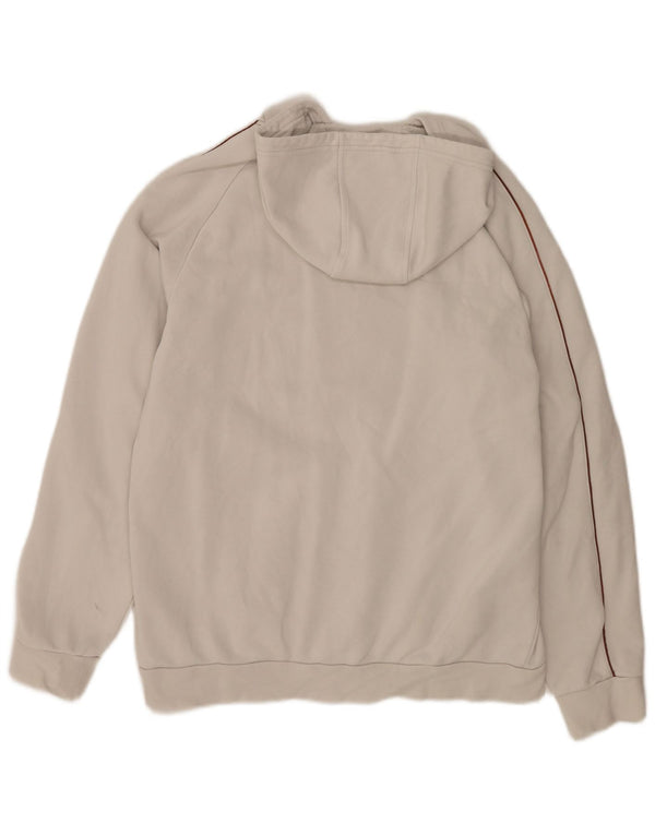 Adidas Mens Hoodie Jumper Grande Algodão Branco