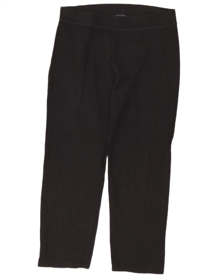 Leggings femininas Marks & Spencer Reino Unido 14 grande algodão preto