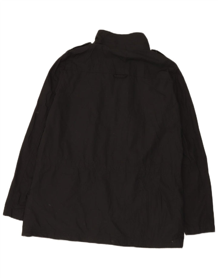 Jaqueta militar feminina Zara UK 16 grande preta