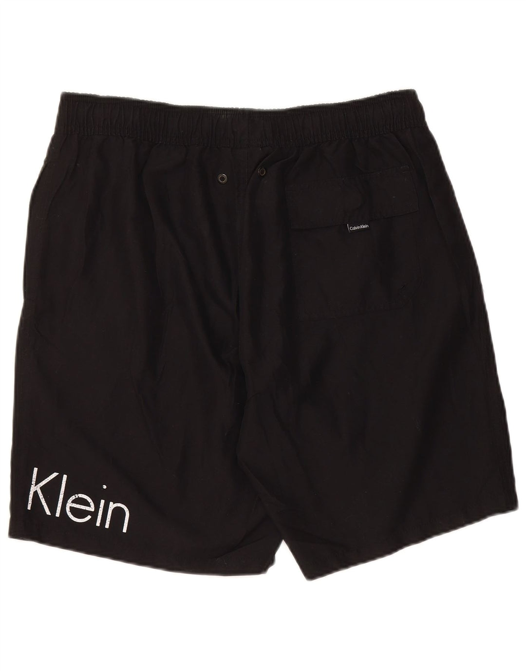 CALVIN KLEIN Calção de banho masculino gráfico grande poliéster preto