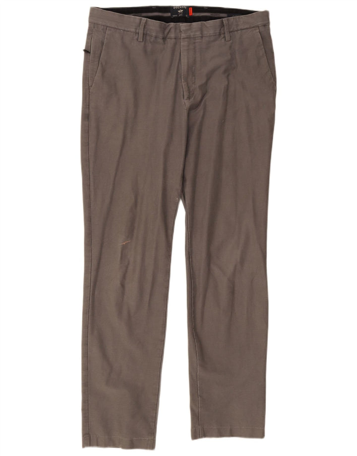 Calça Dockers Mens Slim Chino W34 L31 Algodão Cinza