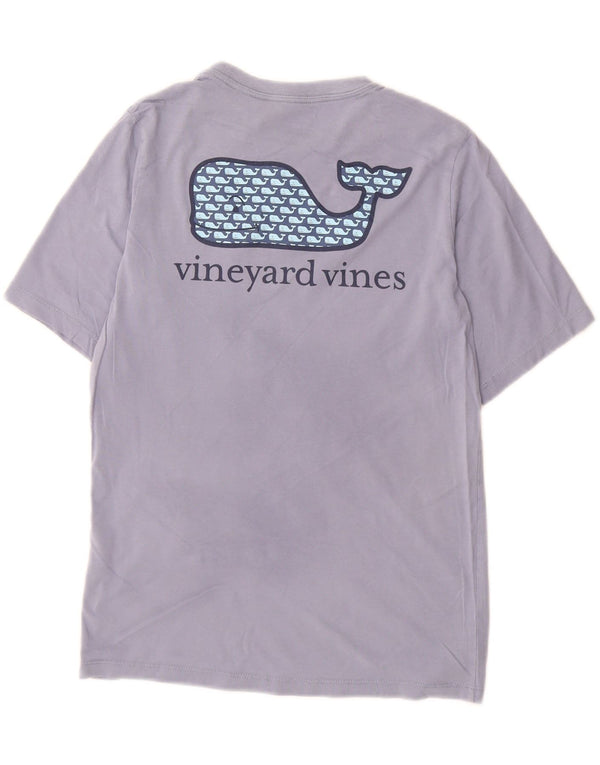 Camiseta gráfica VINEYARD VINES para meninos 12-13 anos algodão roxo médio