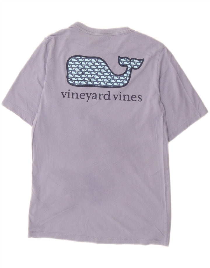 Camiseta gráfica VINEYARD VINES para meninos 12-13 anos algodão roxo médio