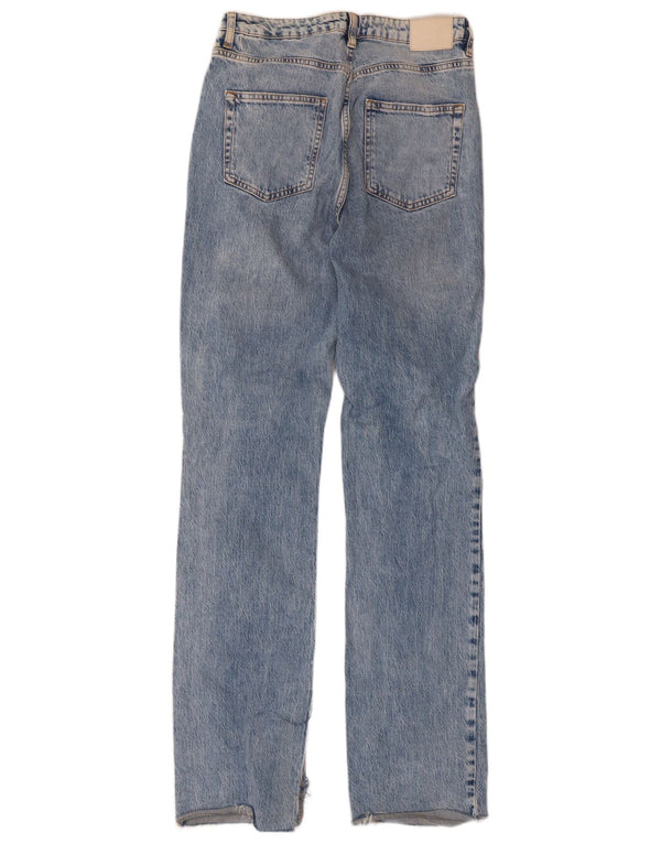 Calça jeans reta feminina Zara cintura alta EU 40 médio W30 L33 azul