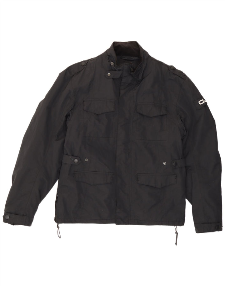 Jaqueta utilitária masculina OJ Atmosfere UK 40 grande nylon preto