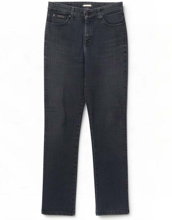 Wrangler Womens TIna Straight Jeans W28 L29 Azul marinho Algodão