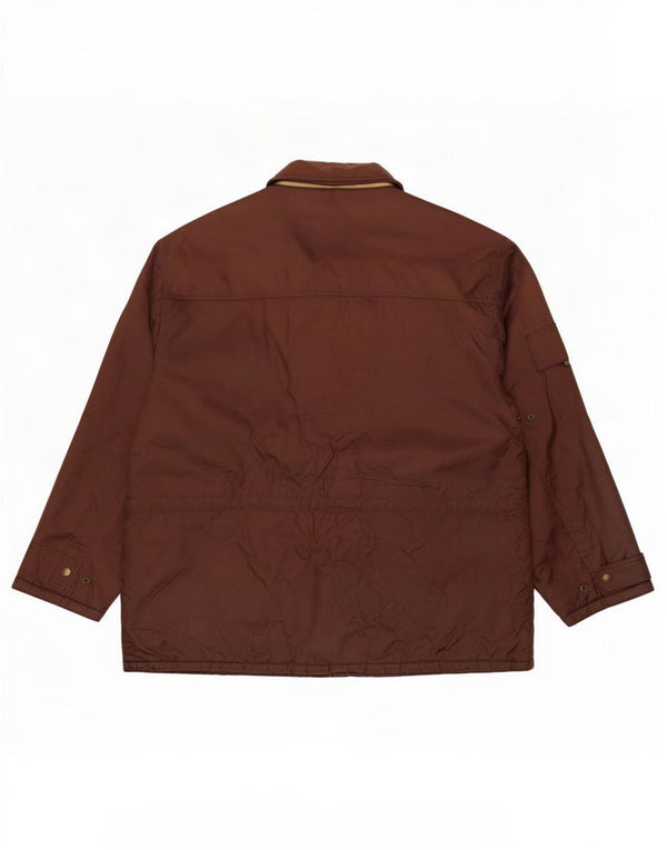 Jaqueta acolchoada masculina Lee UK 42 XL marrom nylon
