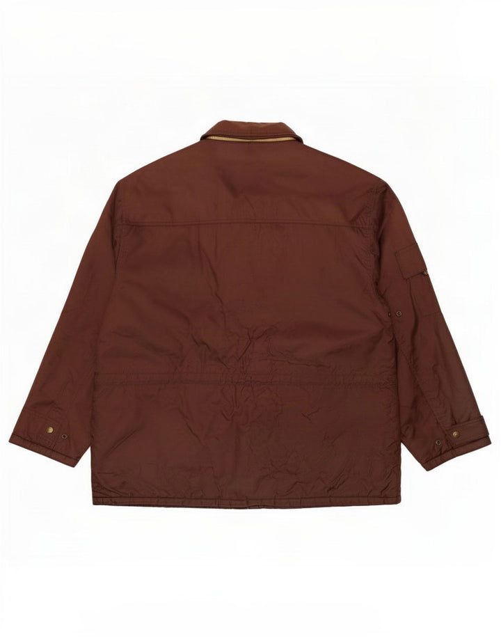 Jaqueta acolchoada masculina Lee UK 42 XL marrom nylon