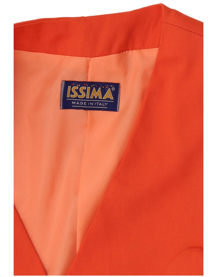 Jaqueta Blazer Feminina Issima com 5 Botões UK 12 Médio Laranja