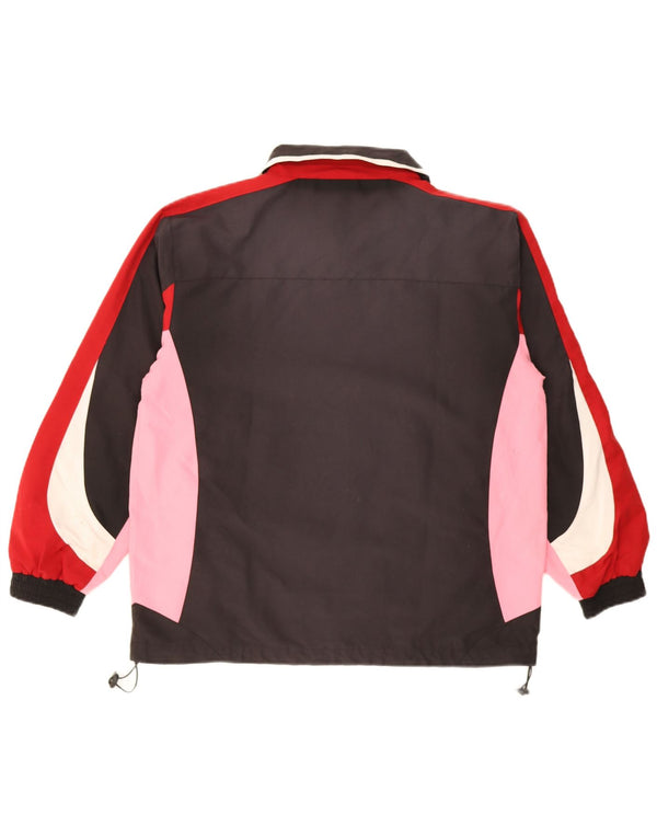 Poliéster preto pequeno de Colorblock do revestimento superior do fato de treino dos homens do vintage