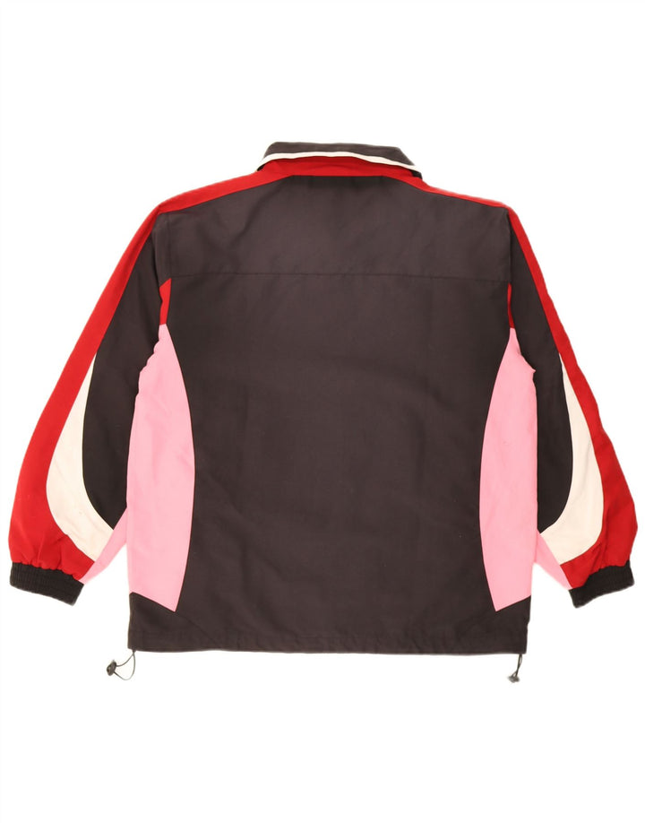 Poliéster preto pequeno de Colorblock do revestimento superior do fato de treino dos homens do vintage