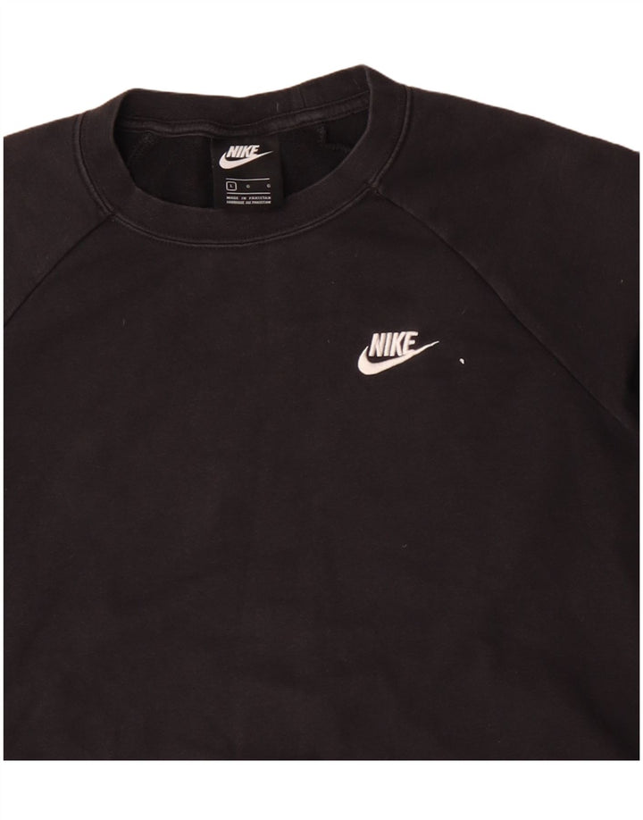 Nike moletom masculino jumper grande algodão preto