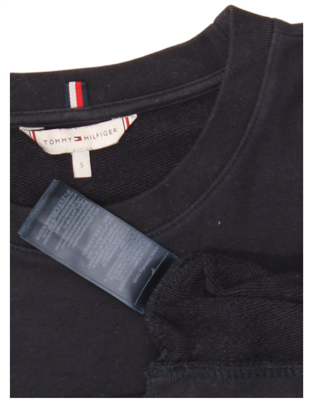 Tommy Hilfiger moletom gráfico masculino jumper pequeno algodão azul marinho