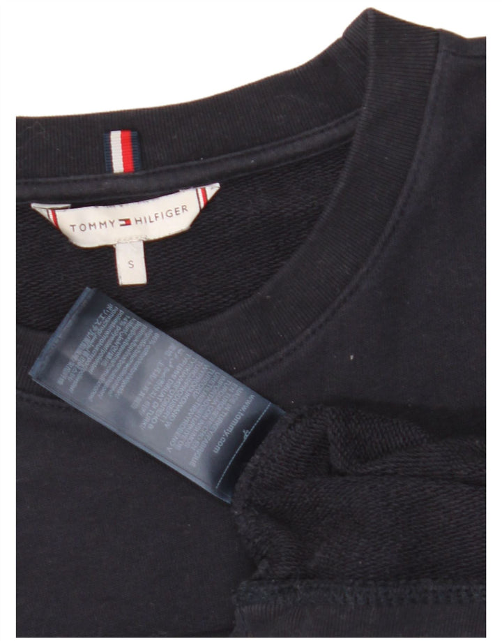 Tommy Hilfiger moletom gráfico masculino jumper pequeno algodão azul marinho
