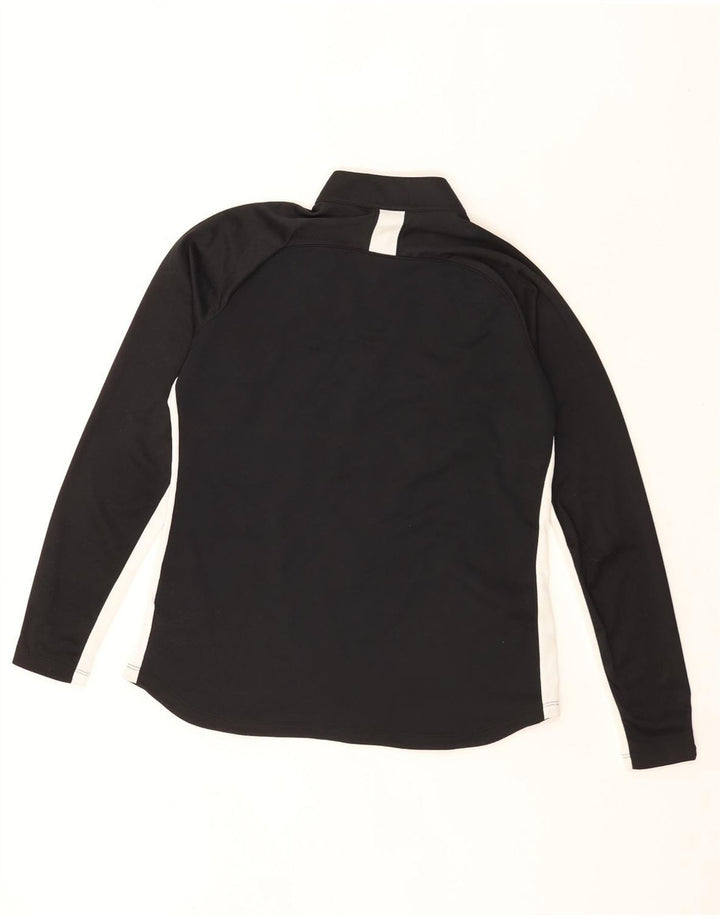 Moletom Nike Masculino Dri Fit Zip Neck Jumper Médio Preto Colourblock