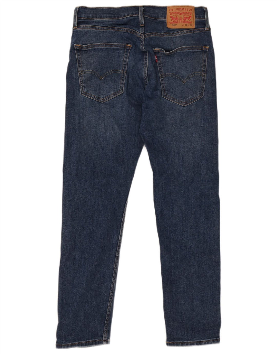 Levi's Masculino 502 Tapered Jeans W31 L30 Azul Algodão
