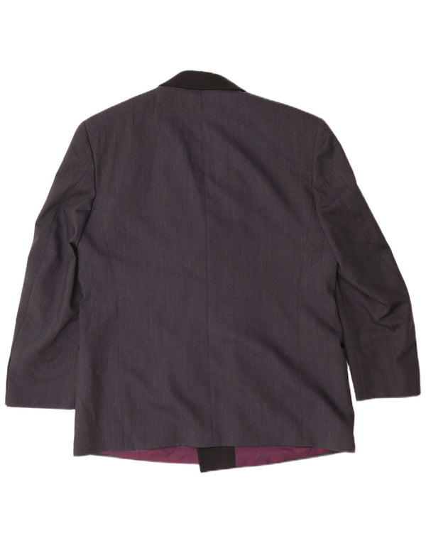 Jaqueta Blazer Masculina Wilvorst Double Breasted Reino Unido 38 Azul Marinho Médio