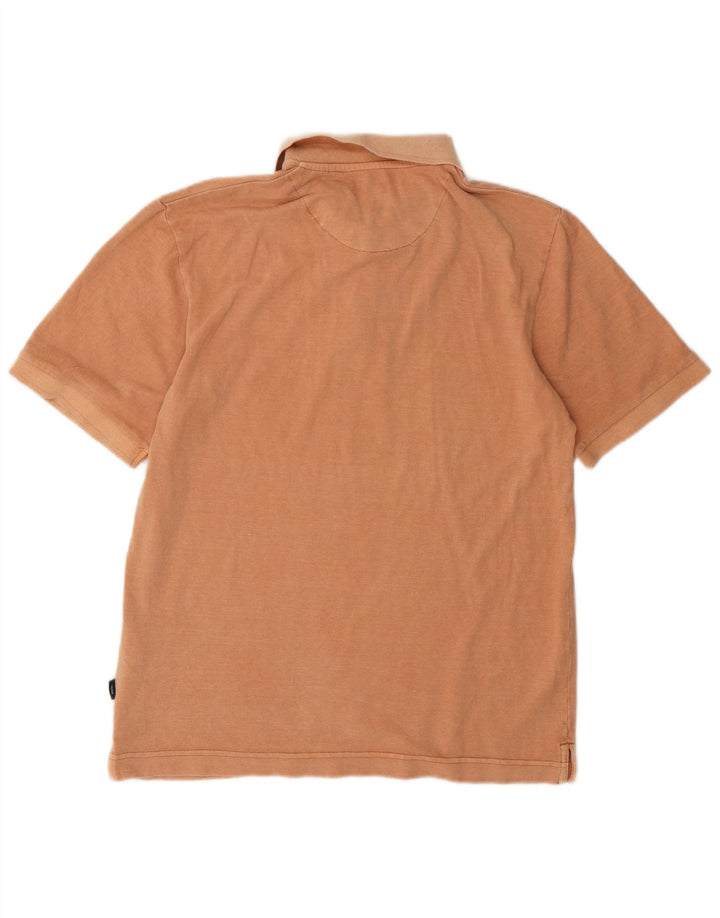 Camisa polo masculina Jack & Jones pequena laranja algodão