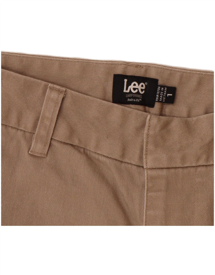 LEE Shorts feminino casual US 1 XS W26 algodão bege