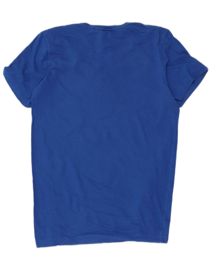 Camiseta Adidas Masculina Graphic Top Pequeno Algodão Azul