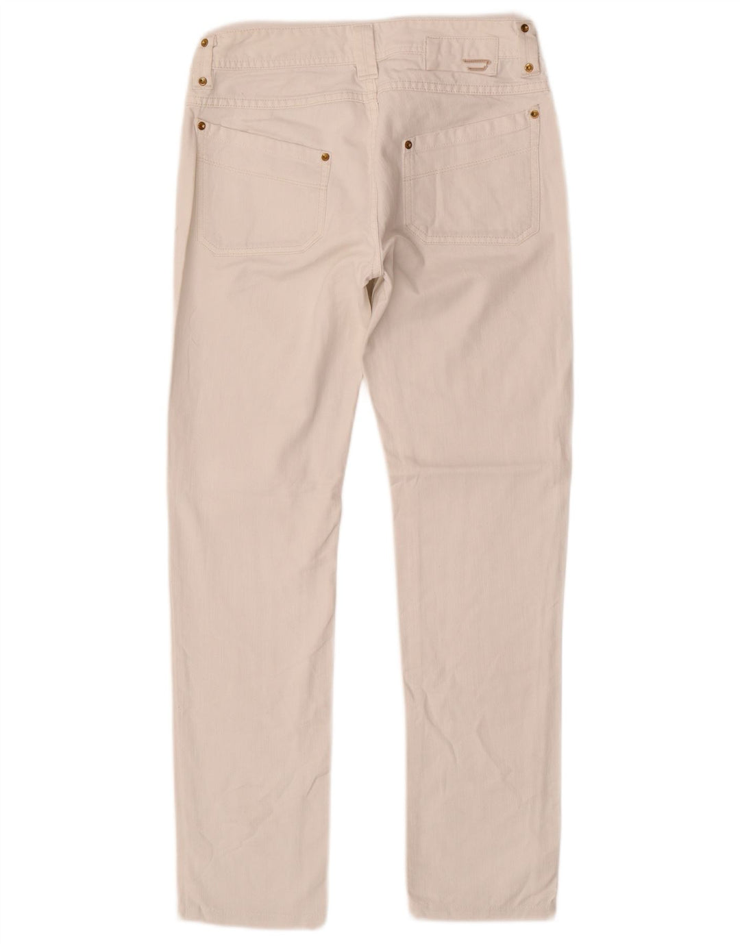 DIESEL Jeans retos femininos W27 L29 algodão branco