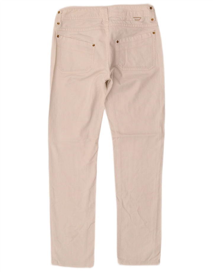 DIESEL Jeans retos femininos W27 L29 algodão branco