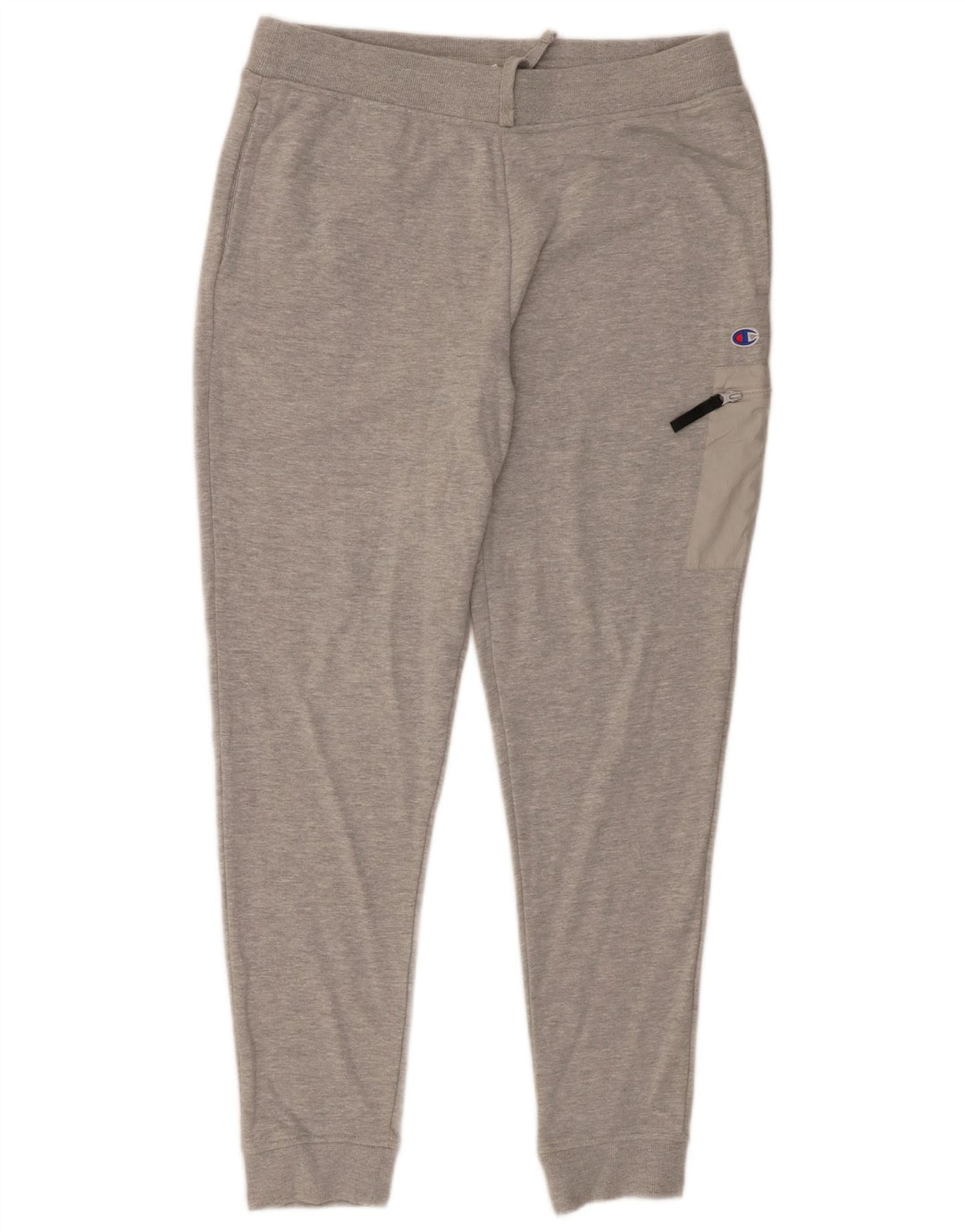 Calça esportiva masculina Champion Cargo Joggers de algodão manchado cinza médio