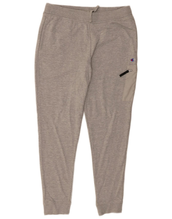 Calça esportiva masculina Champion Cargo Joggers de algodão manchado cinza médio