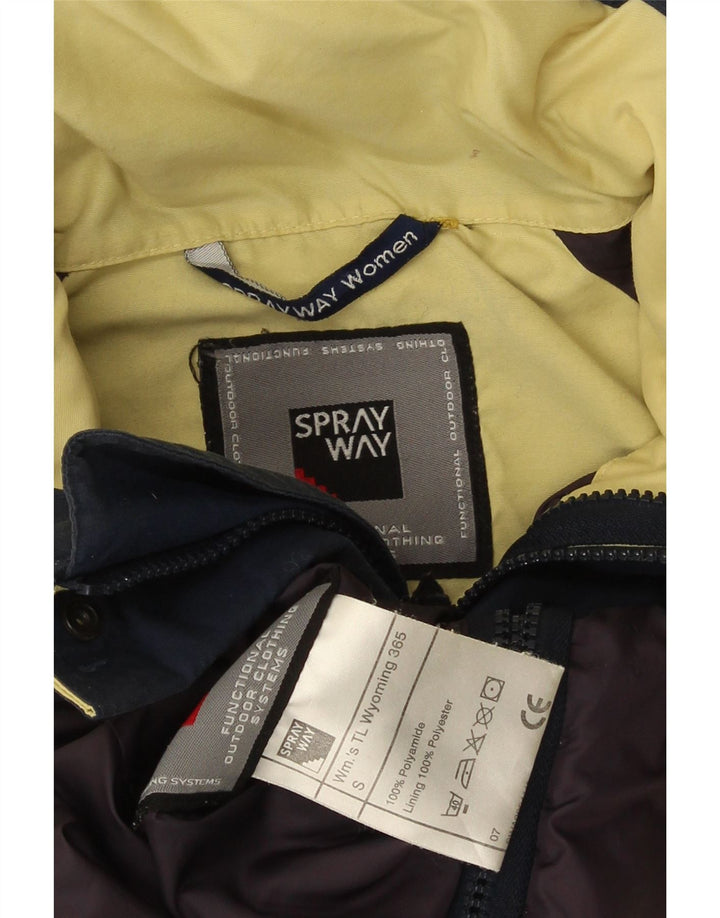 Jaqueta de chuva grande com capuz feminina Sprayway UK 10 poliamida amarela pequena