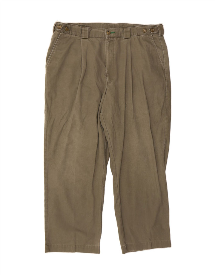 TOMMY HILFIGER Mens Pegged Chino Trousers W38 L26 Khaki Vintage Tommy Hilfiger and Second-Hand Tommy Hilfiger from Messina Hembry 