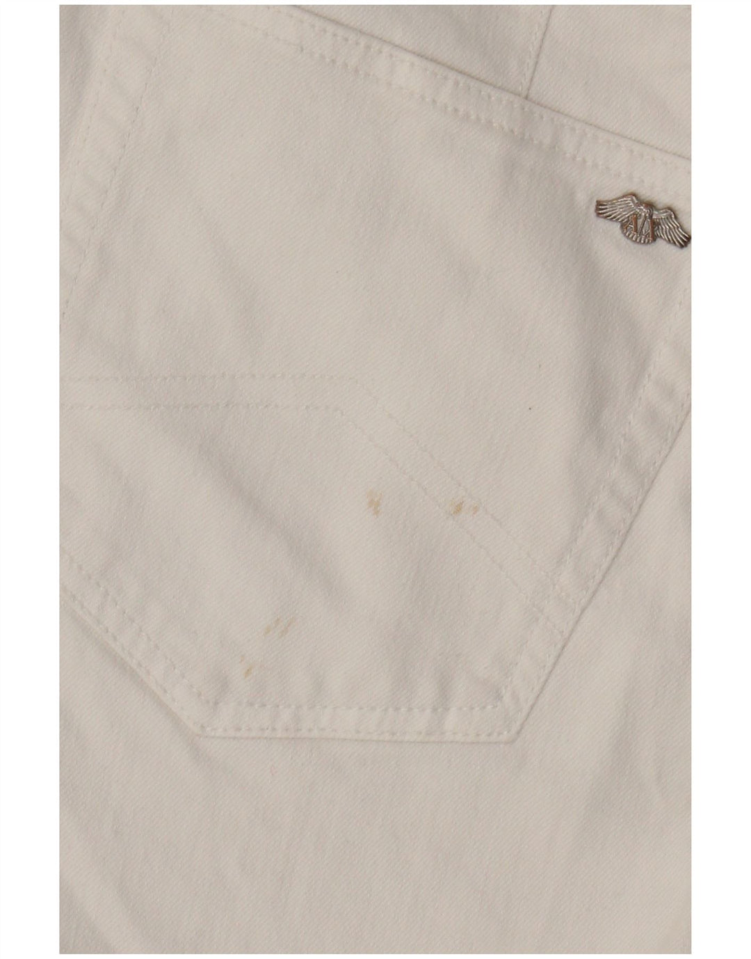 Armani Exchange Mens Slim Jeans W33 L28 Algodão Branco