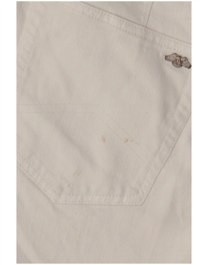 Armani Exchange Mens Slim Jeans W33 L28 Algodão Branco