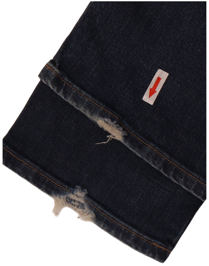 Calça jeans feminina Levi's 470 Straight W28 L34 azul algodão
