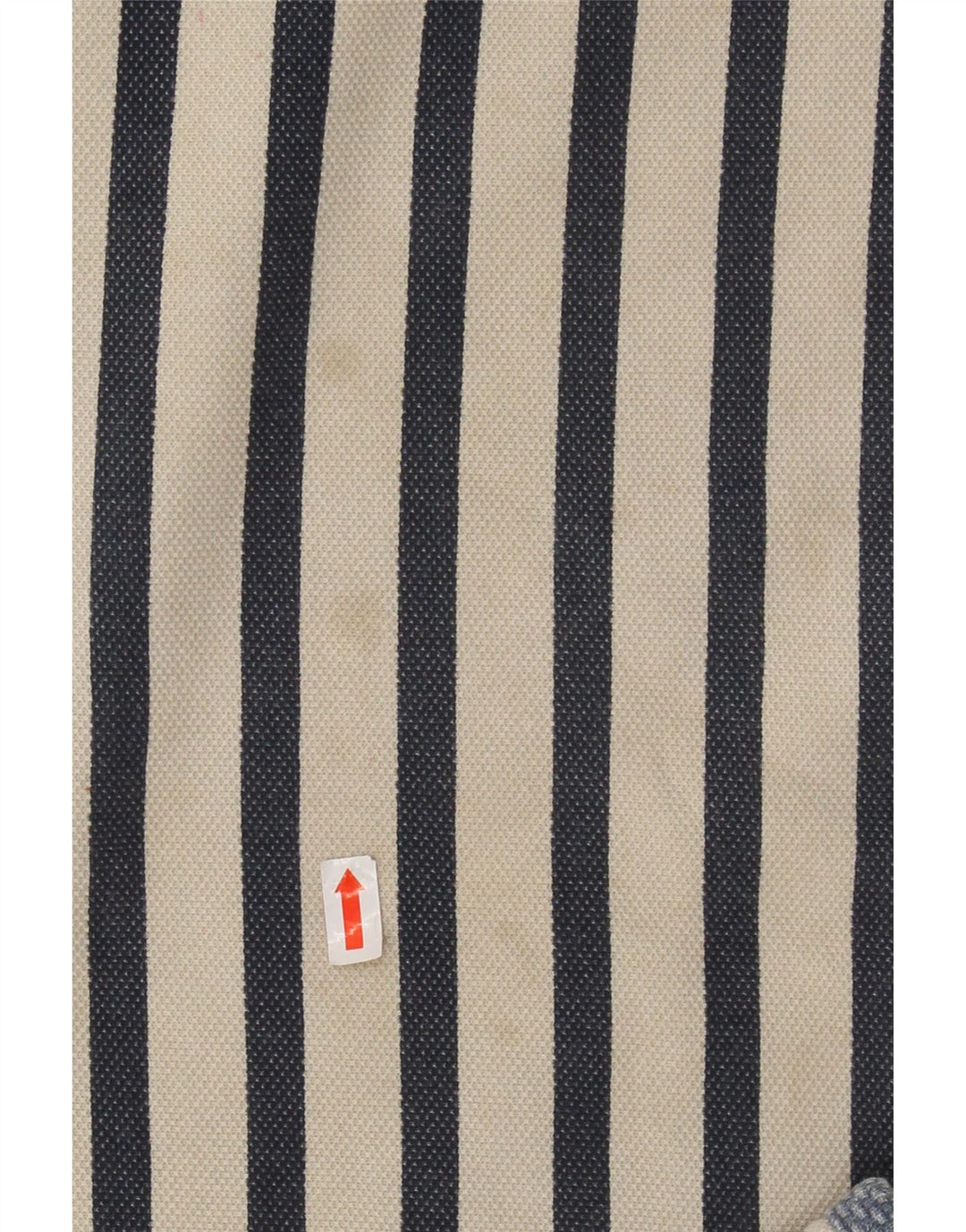 FAT FACE Suéter masculino com zíper e pescoço pequeno algodão listrado branco