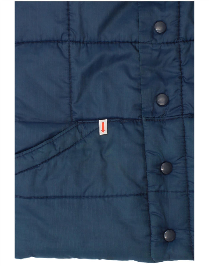 Colete acolchoado Puffa Boys 7-8 anos grande nylon azul