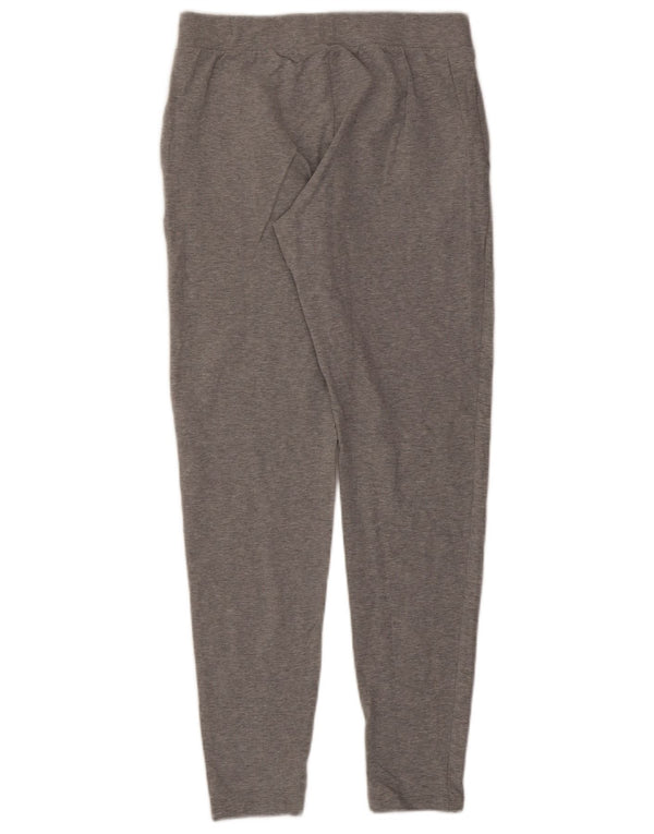 Calça esportiva feminina Emporio Armani UK 12 algodão cinza médio