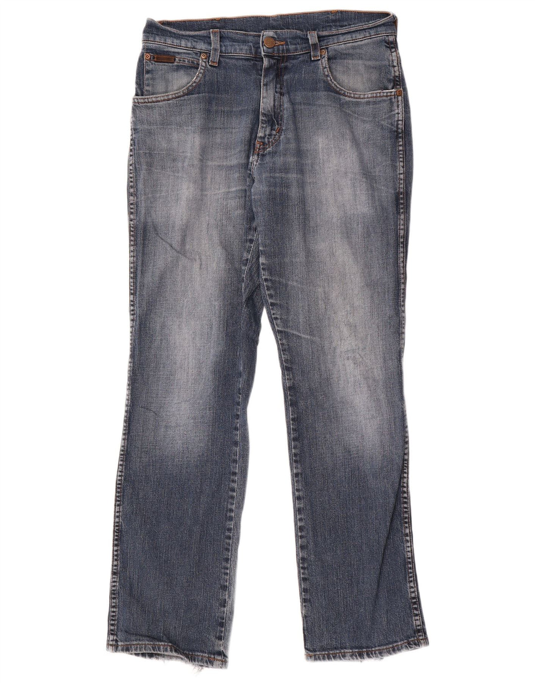 Wrangler Masculino Texas Stretch Straight Jeans W31 L30 Azul Algodão