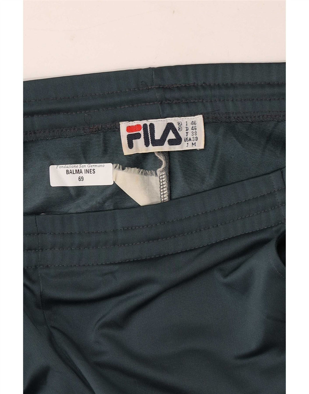 Calça de treino masculina Fila IT 46 pequena verde
