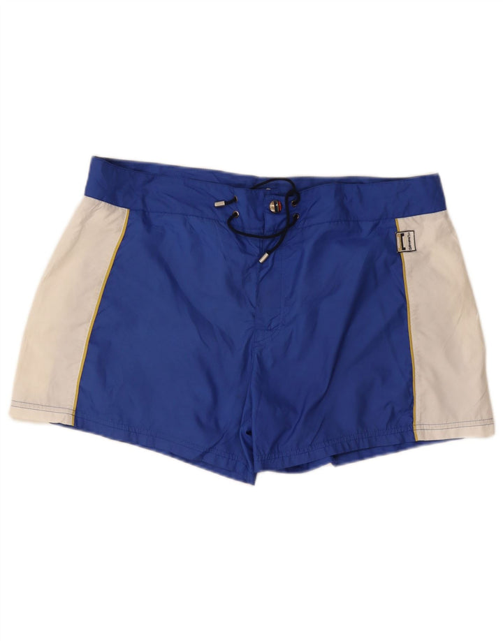 Shorts de natação masculino Iceberg 2XL poliéster azul Colourblock