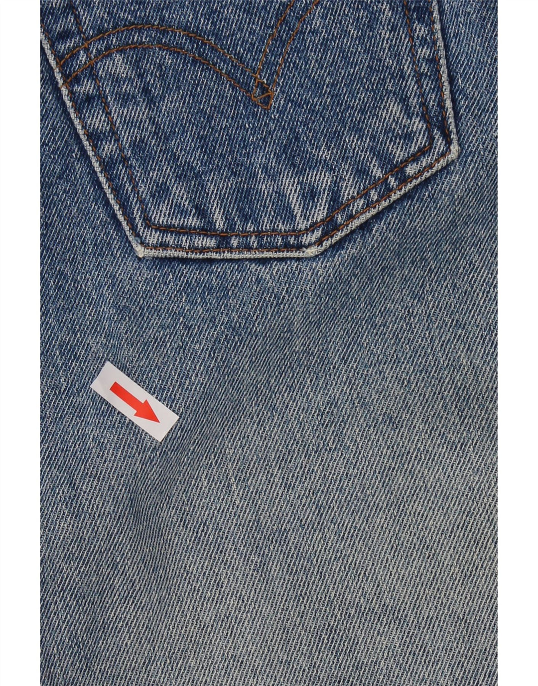 Saia jeans feminina LEVI'S W26 pequeno algodão azul